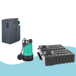 Depósito soterrado kit plano Medium 5000L